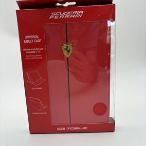 Ferrari Scuderia Universal Tablet Case 7-8 Inch‎ Folio Stand CG Mobile Red